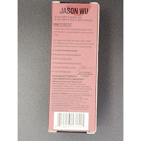 Jason Wu Hot Fluff Lipstick – Nutmeg Spice 3-in-1 Matte Lip, Cheek & Eye Color - Picture 8 of 9